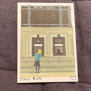 Inciardi Metro North Ticket Booth mini Art Print